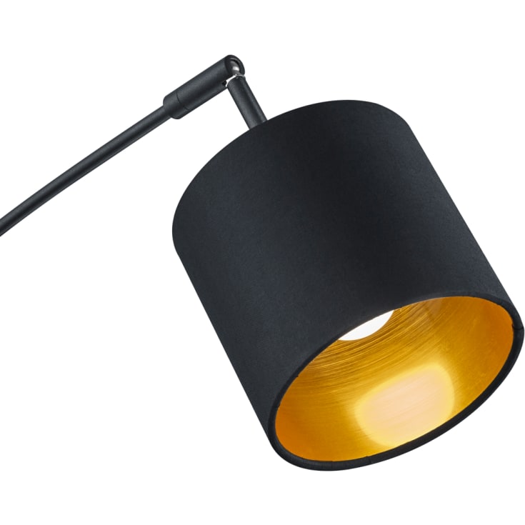 Trio Lighting Tommy golvlampa, svart/guld