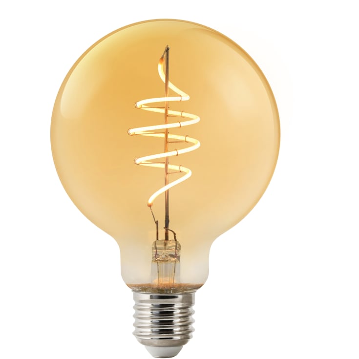 Nordlux Smart Deko E27 globepære, ravfarget, Ø20 cm