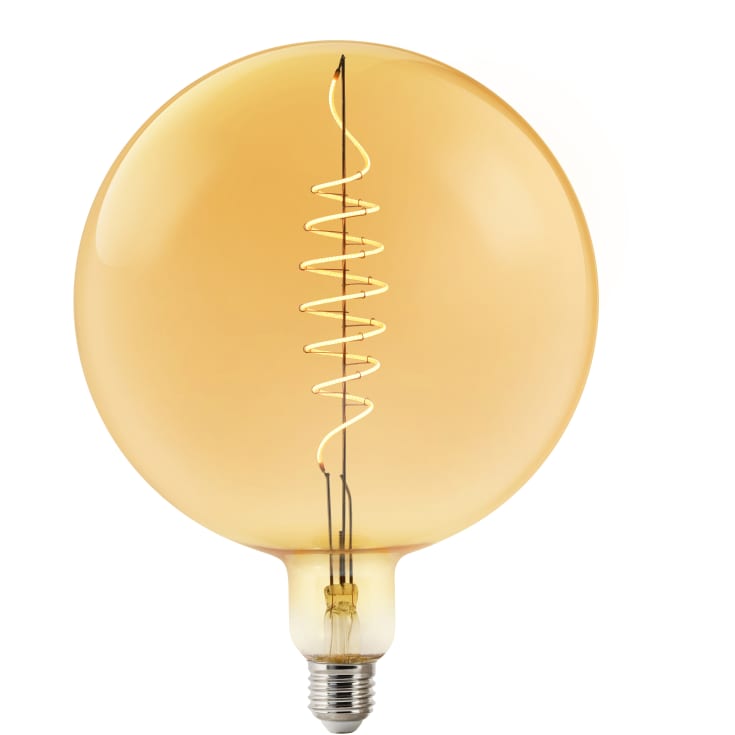 Nordlux Smart Deko E27 globlampa, bärnstensfärgad, Ø9,5 cm