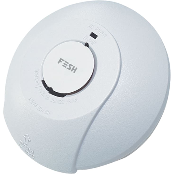 Foss Fesh Smart Home røgalarm, 230V, hvid