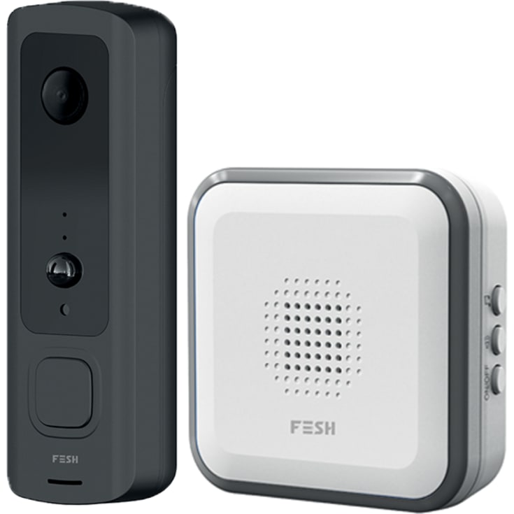 FESH SMART HOME videodörrklocka med ekolod
