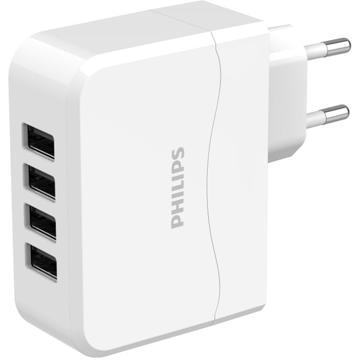 Philips USB adapter-stik-4x med USB