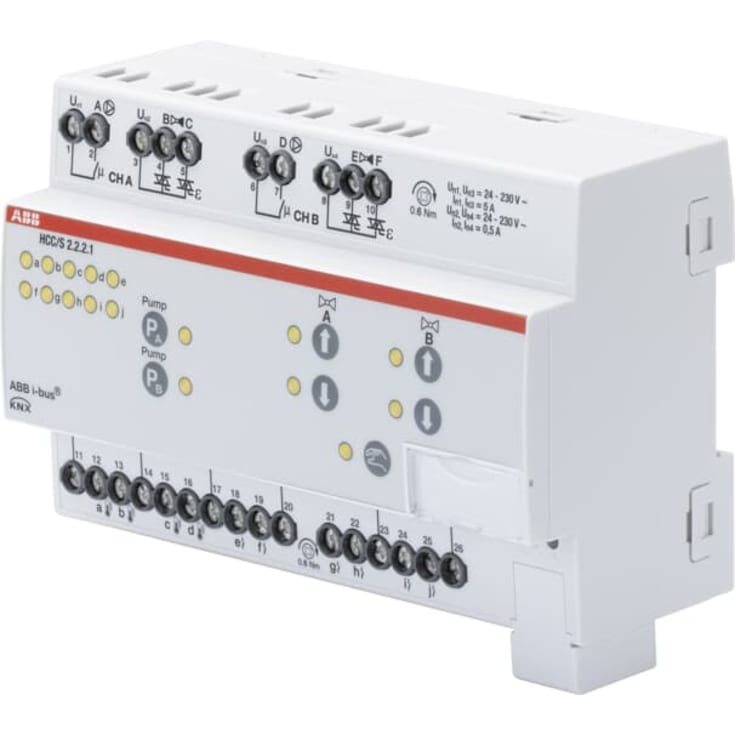 KNX varme- og kjølekontroll HCC/S2.2.2.1