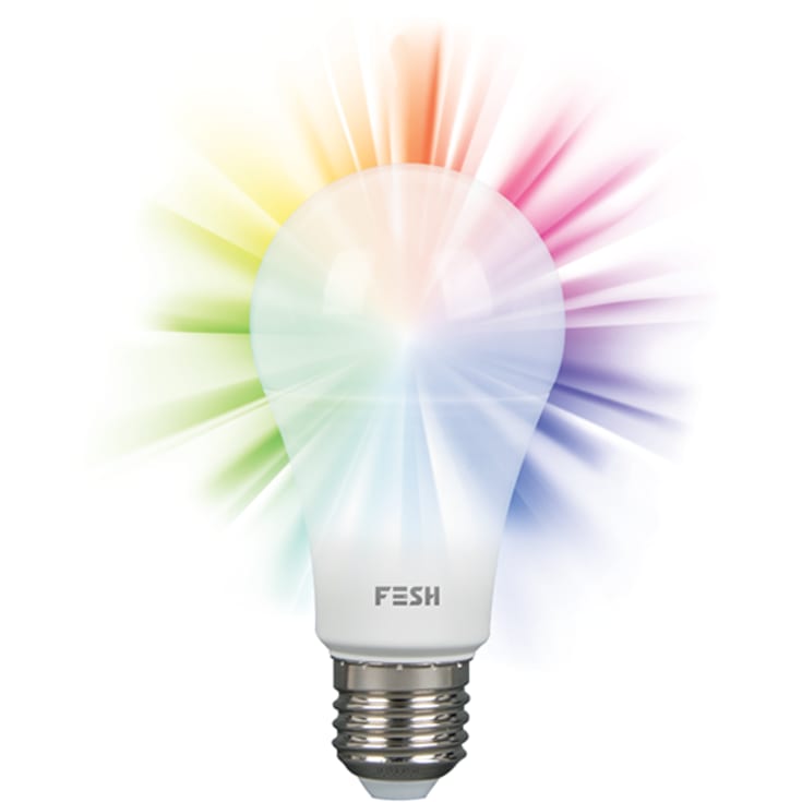 FESH SMART HOME LED Standard, flerfärgad E27 9W