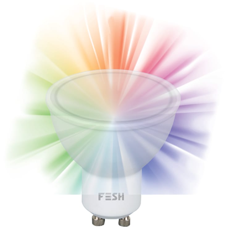 FESH SMART HOME LED Spot, flerfärgad GU10 5W