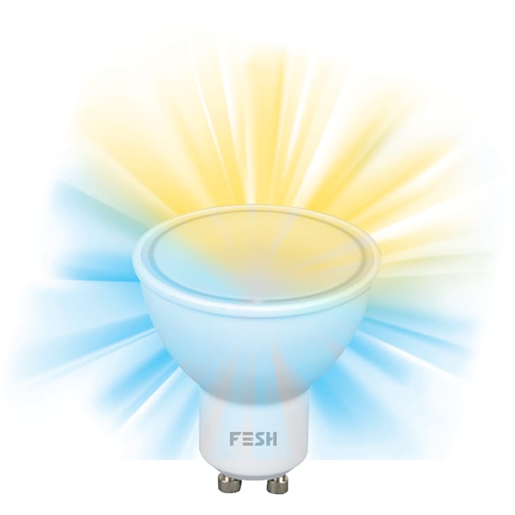 FESH SMART HOME LED Spot, flerfärgad GU10 5W, 3-pack