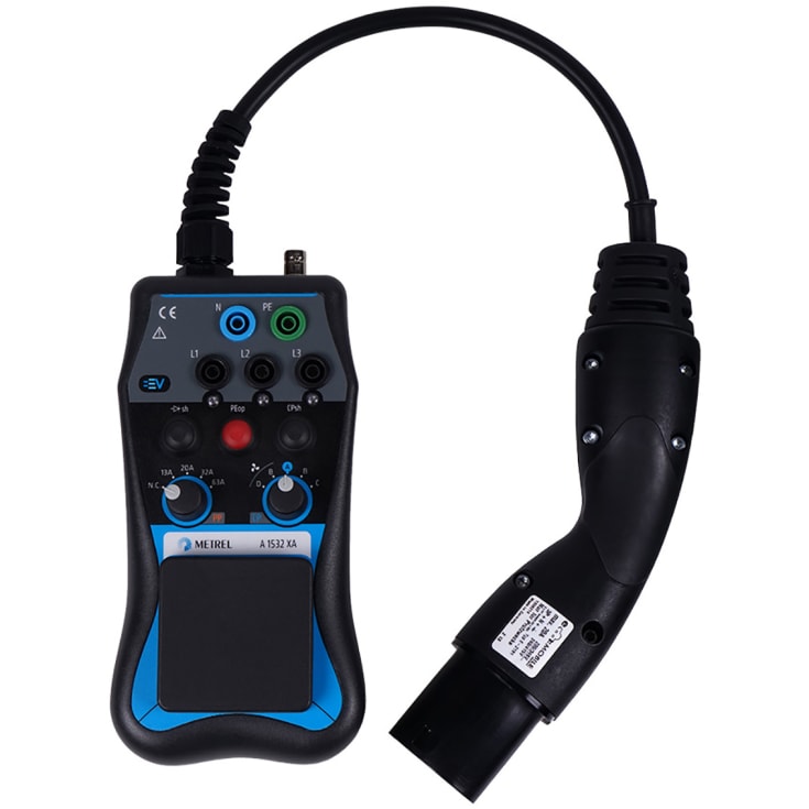 Metrel A1532XA EVSE-adapter med feilsimulering/belastningsmulighet