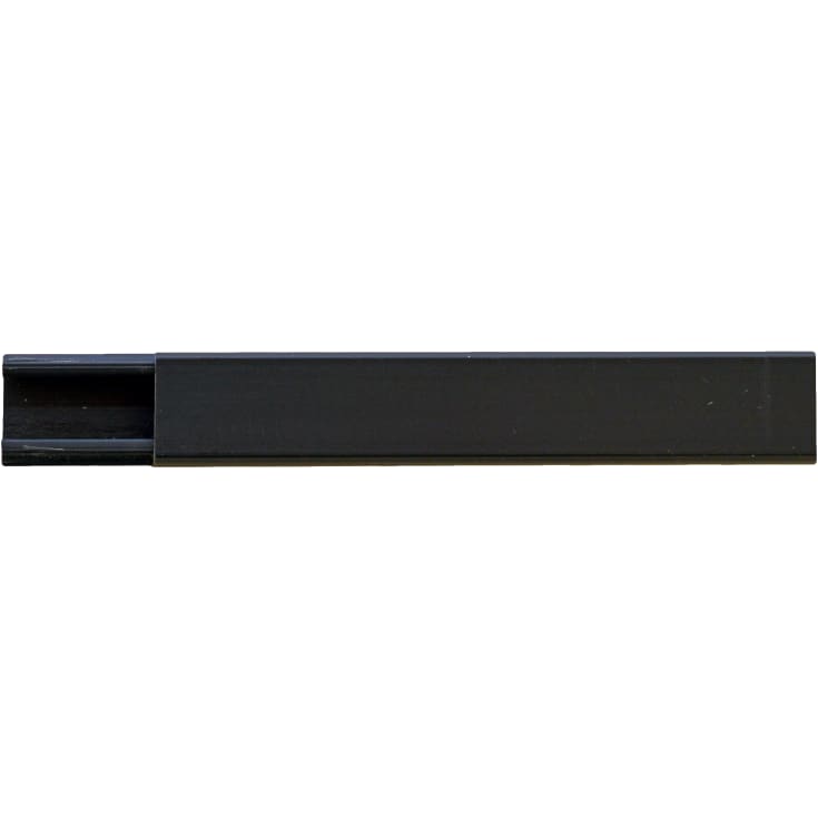 E-line minikanal m/ tape 2 meter i sort på 15x10 mm