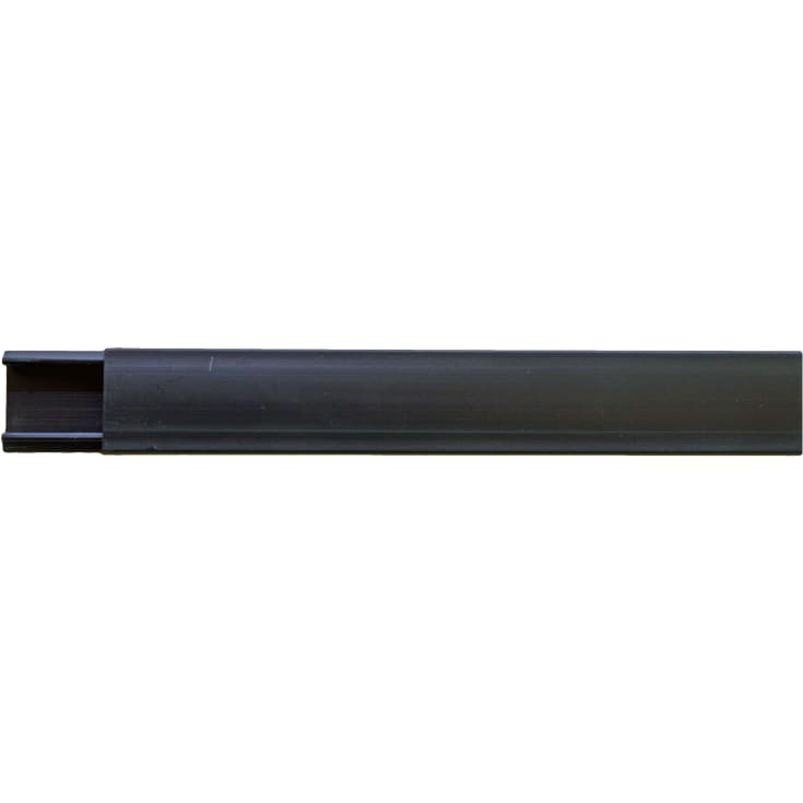 E-line minikanal m/ tape 2 meter i sort på 20x12 mm