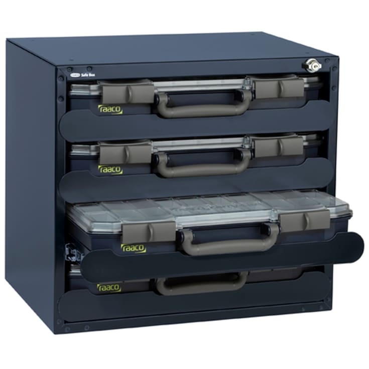 Raaco Safebox sortimentslåda med 4 lådor