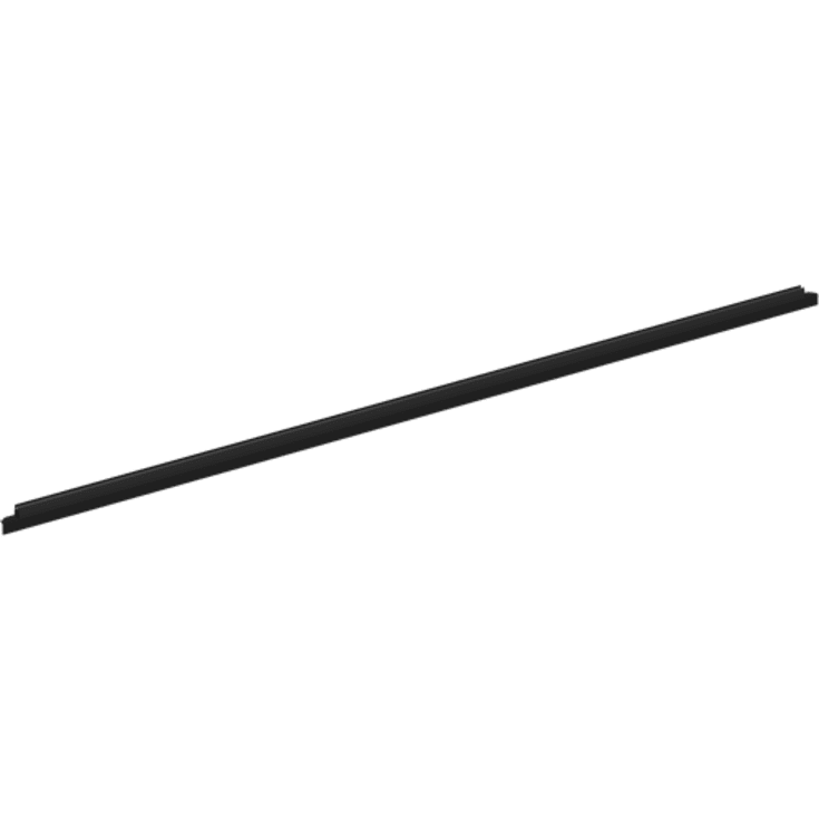 Dansani Match dropplist, rak dörr, 18 mm, matt svart