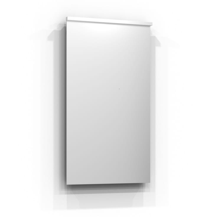 Svedbergs Tived spejl med lys, 45x82 cm, hvid