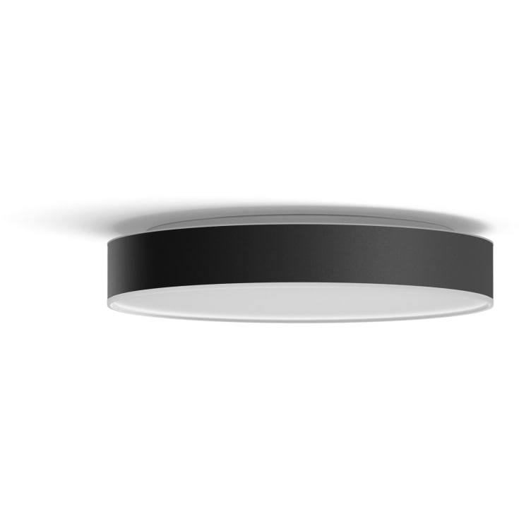 Philips Hue Enrave plafond, sort, Ø42 cm
