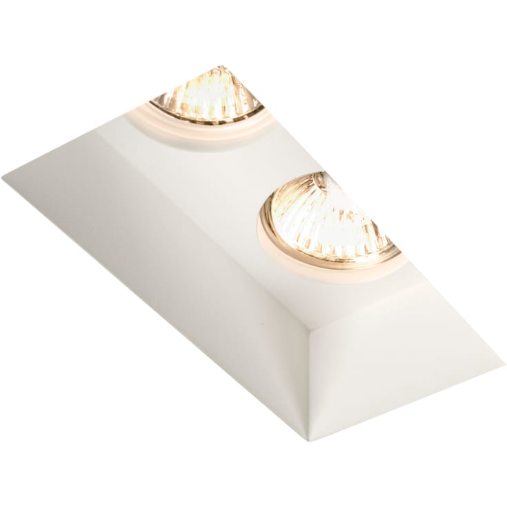 Astro Blanco Twin indbygningsspot, GU10, hvid
