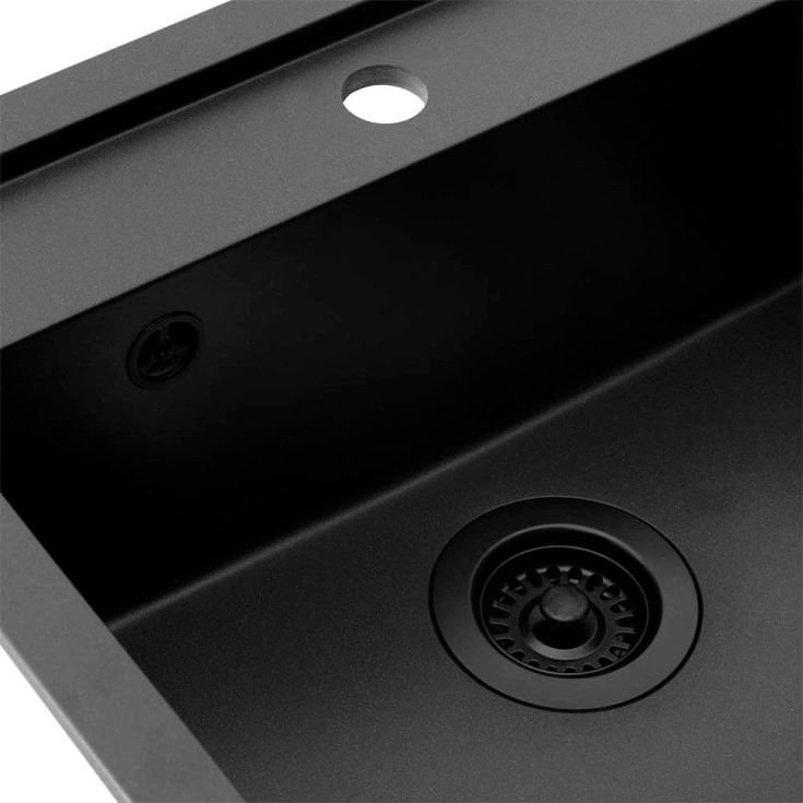 Lavabo Jupiter 60 diskbänk, 55,6x52,6 cm, svart