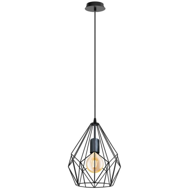 Carlton Pendel Ø235 sort, E27, 60W