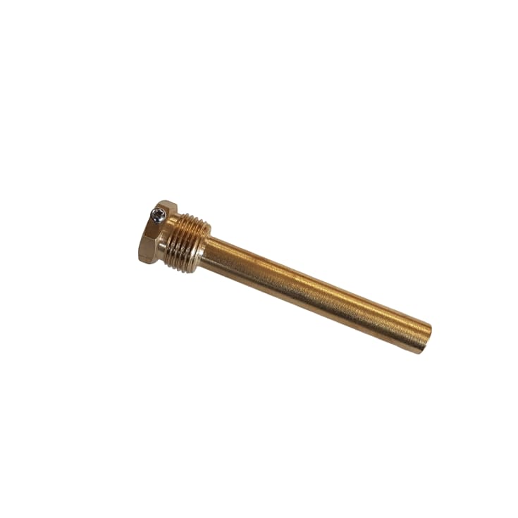 Mässingsdoppningsrör, ½&quot;x63mm, Passar RF-termometer 48066x-xxx