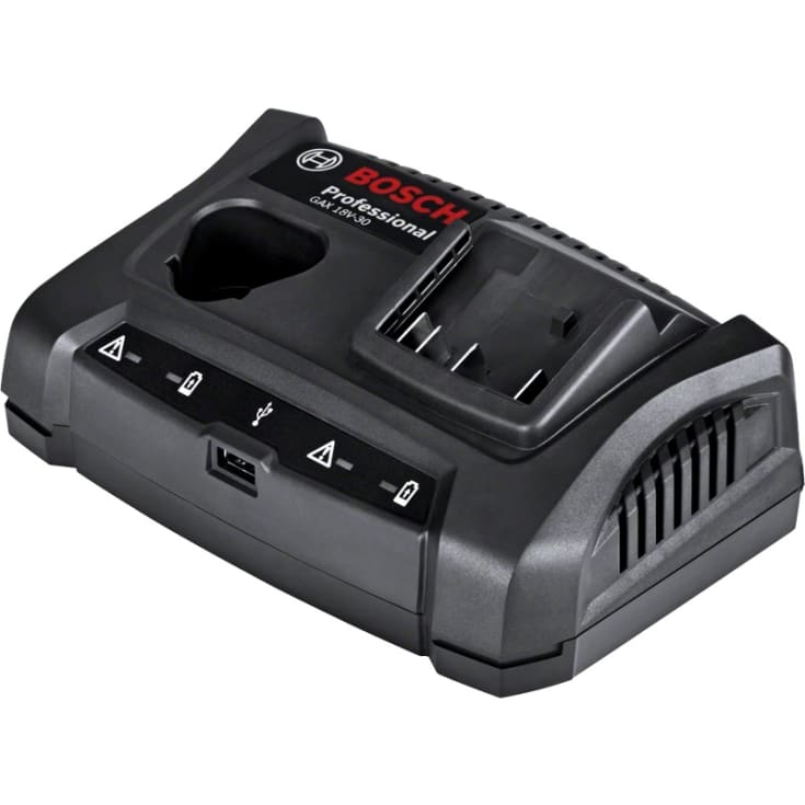 Bosch Professional oplader til 12V og 18V batterier m. USB