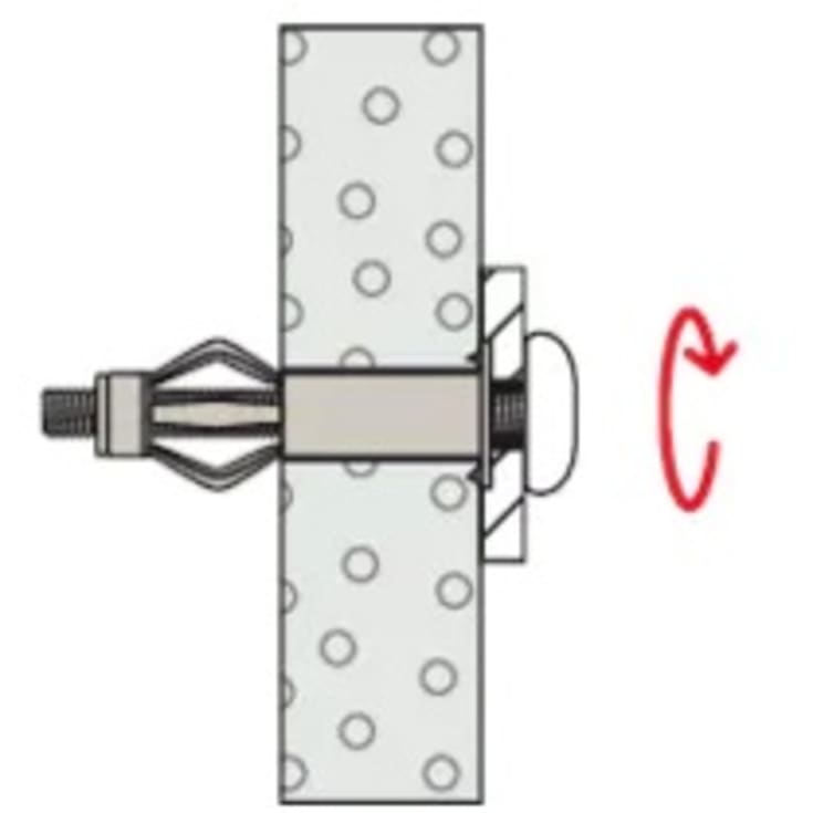 Fischer hulrum metaldybel HM 4x32mm m. metrisk skrue - 50stk