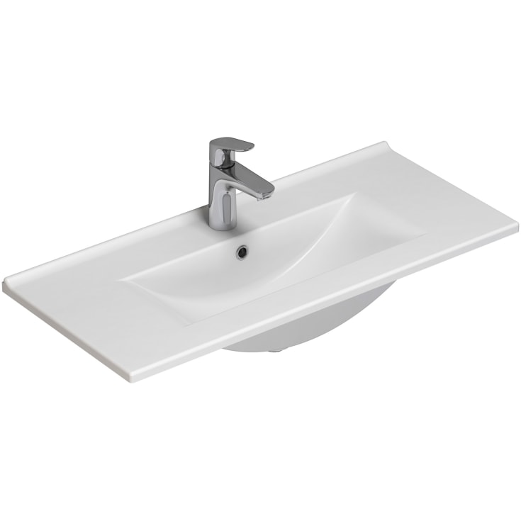 Dansani Amber Mini tvättställ, 81x36,5 cm, vit