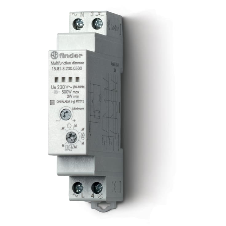 Elektronisk dimmer, maks belastning 500W, 2 funksjoner