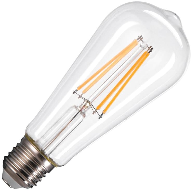 SLV E27 LED pære, klar 7,5W, 2500K