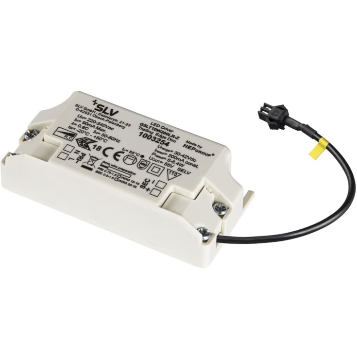 SLV LED driver dæmpbar m/konnektor, 200mA/10W