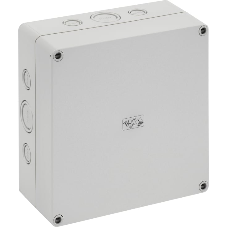 Box TK PS 1818-8F-M, 182 x 180 x 84 mm, grå