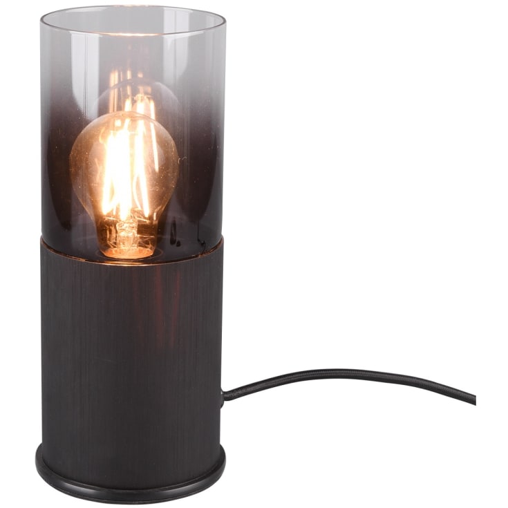 Trio Lighting Robin bordlampe, sort/røykfarget