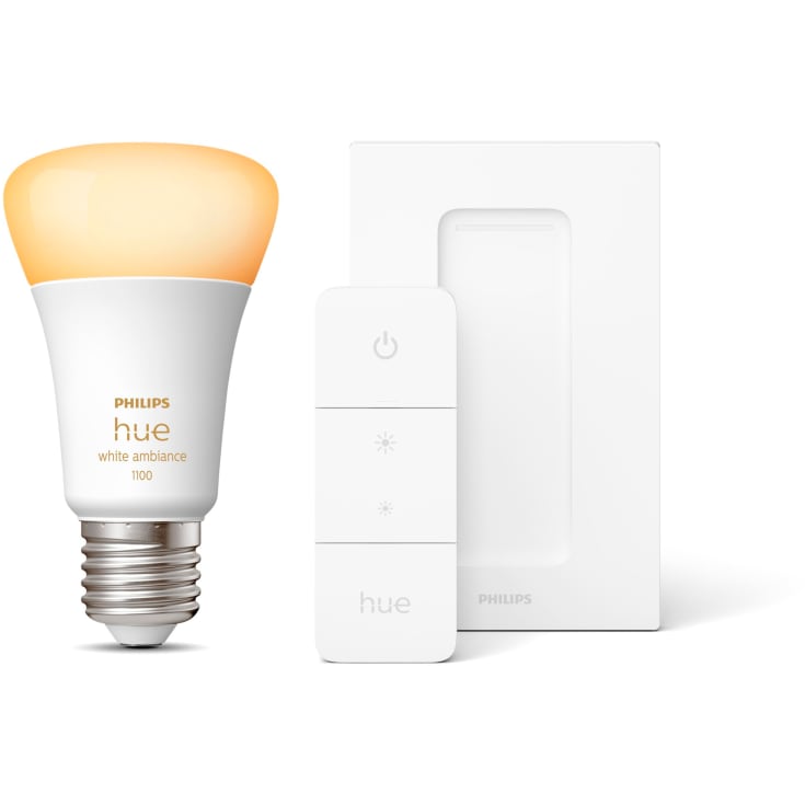 Philips Hue White Ambiance E27 standardlampa, startpaket