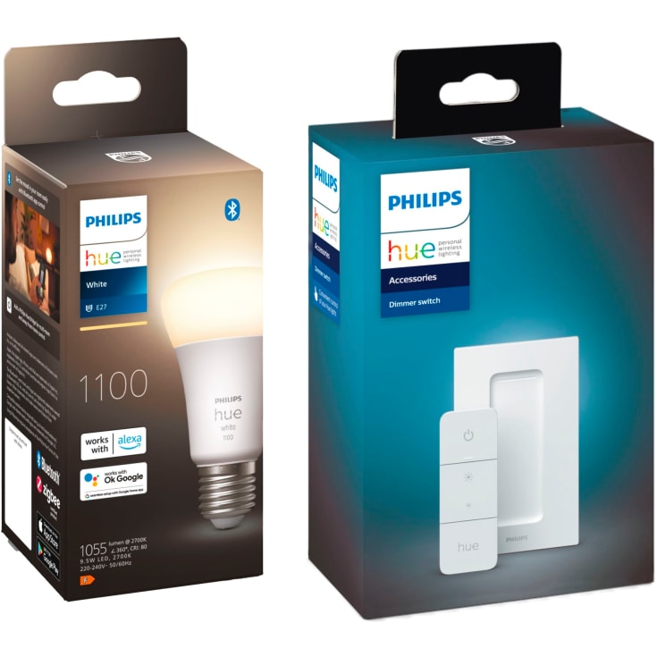 Philips Hue White E27 standardpære, startsæt