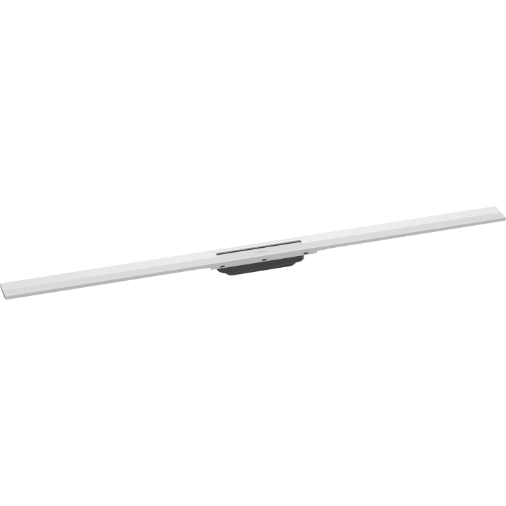 Hansgrohe Raindrain Flex afløbsrende, fri montering, 1200 mm, mat hvid