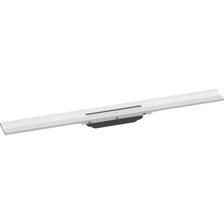 Hansgrohe Raindrain Flex avløpsrenne, 800 mm, veggmontering, matt hvit