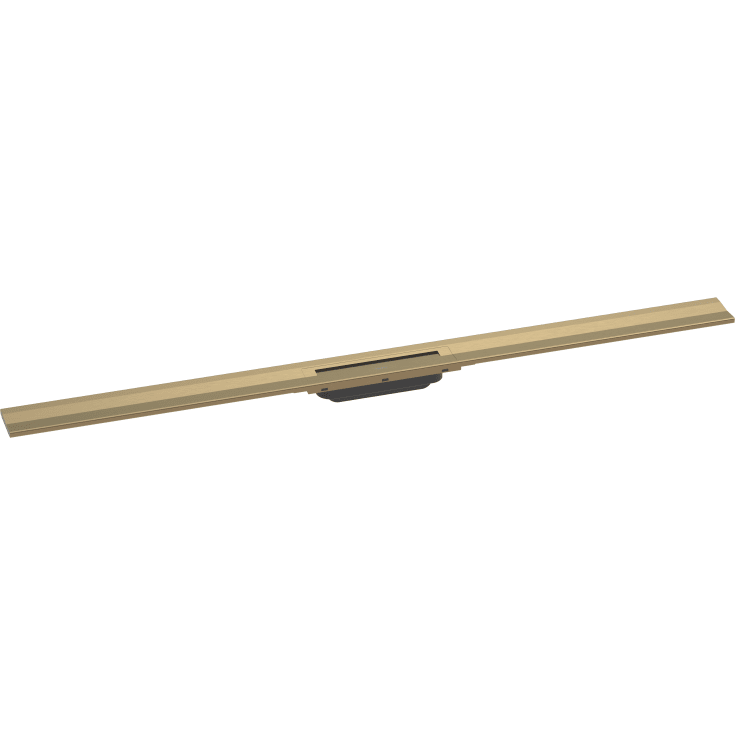 Hansgrohe Raindrain Flex avløpsrenne, 1200 mm, veggmontering, børstet bronse