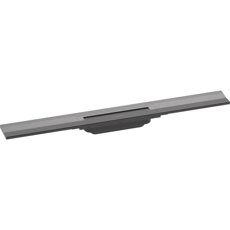 Hansgrohe Raindrain Flex avløpsrenne, 700 mm, veggmontering, børstet svart krom