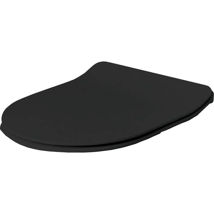 Lavabo Glomp Mini Slim toalettsits, mjukstängande, matt svart