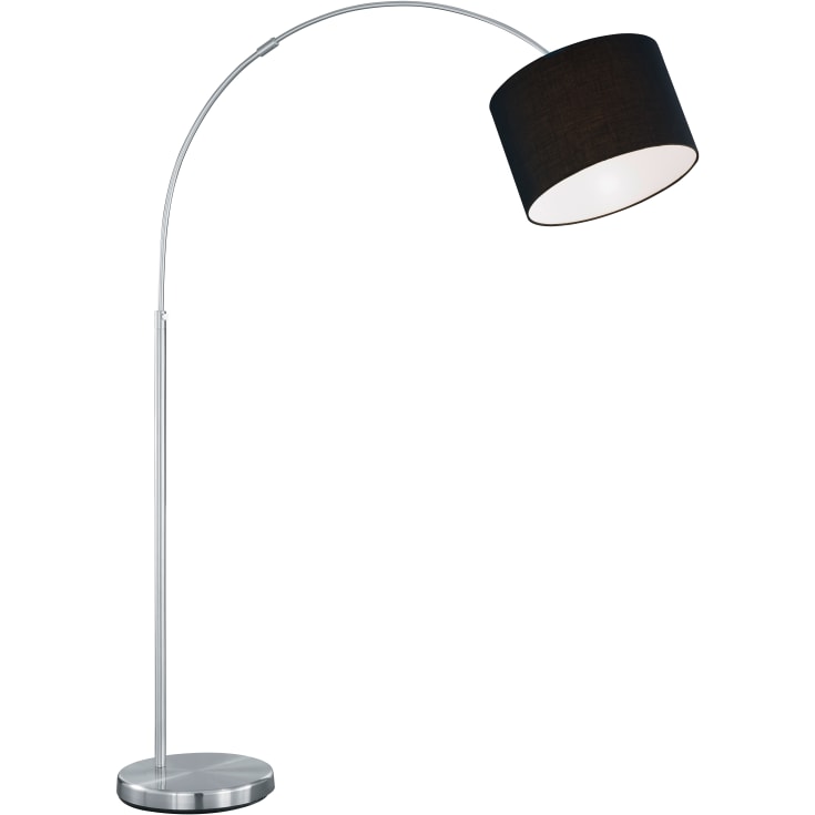 Trio Lighting Hotel gulvlampe med sving, sort