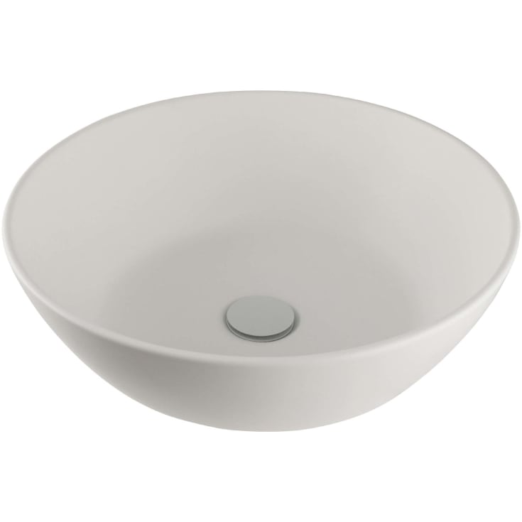 Lavabo Solid Surface håndvask, Ø45 cm, hvid