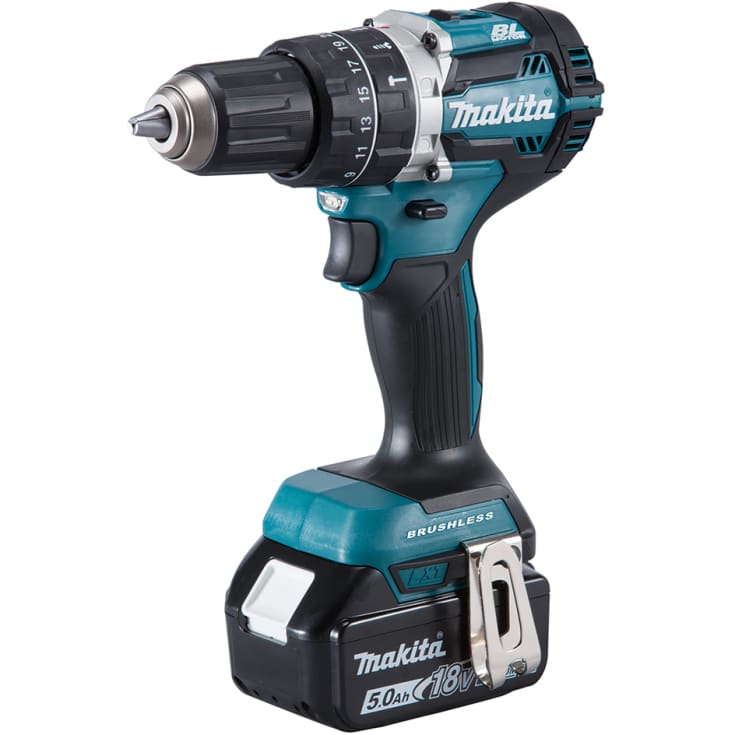 Makita kompakt slagborrmaskin med batterier, 3 x 18 V / 5,0 Ah