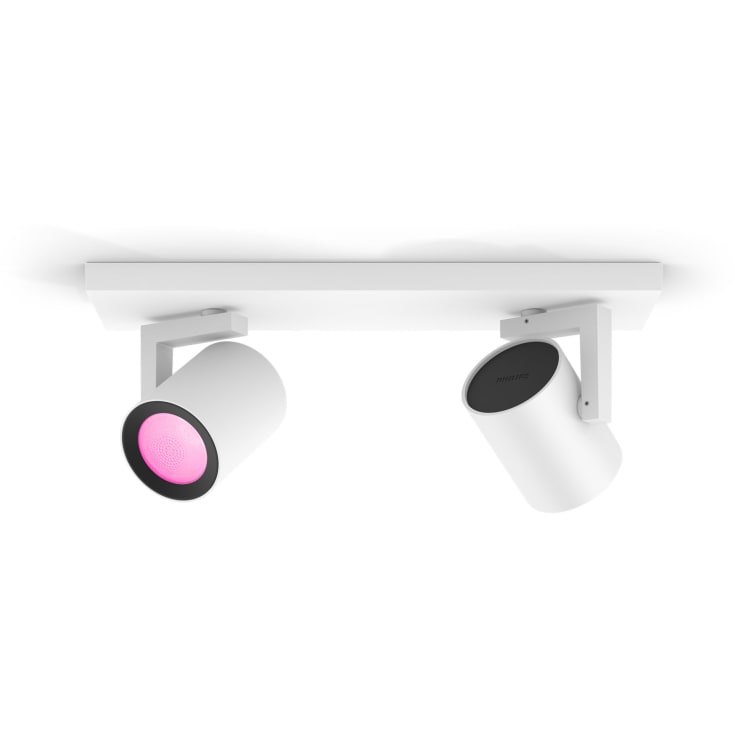 Philips Hue Argenta spotter i tak, 2 spotter, hvit