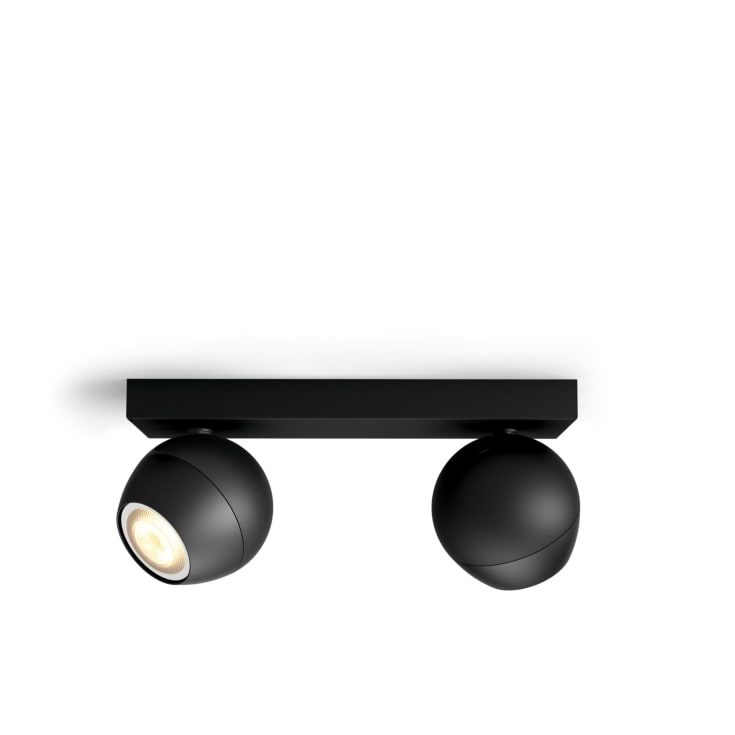 Philips Hue Buckram spotter i tak, 2 spotter, sort