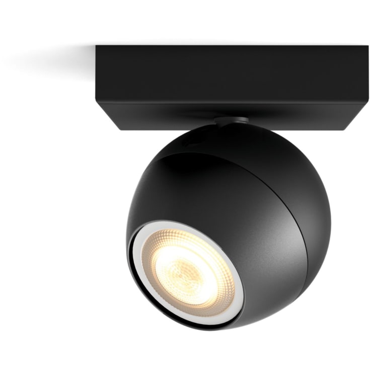 Philips Hue Buckram vægspot, sort