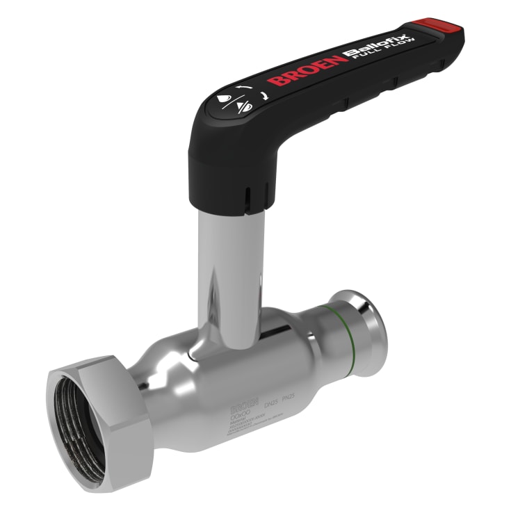 Broen Ballofix Full Flow RF 42x1 3/4 SW DN40 høyspindel.