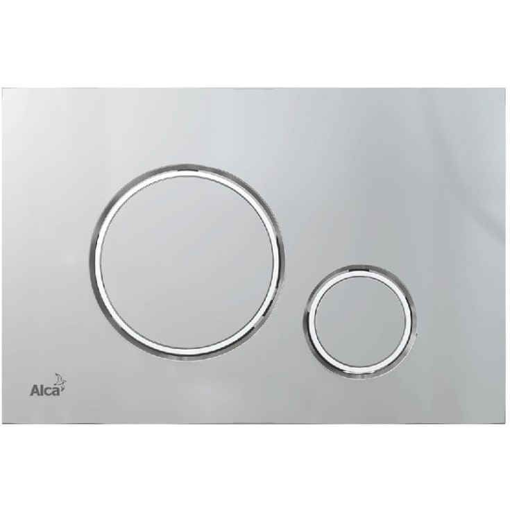 Alca M772 Thin betjeningsplate, matt krom/krom