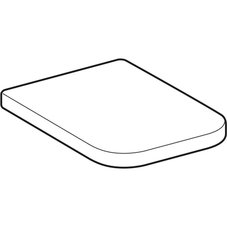 GEBERIT toiletsæde   m/låg duroplast  white