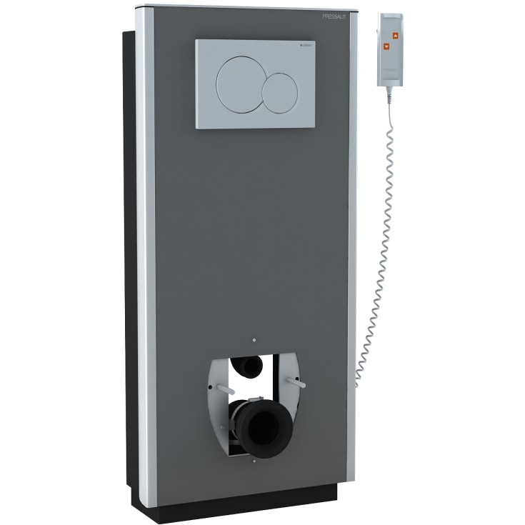 Pressalit Care Select TL1 toiletophæng, vægafløb, elektrisk, grå