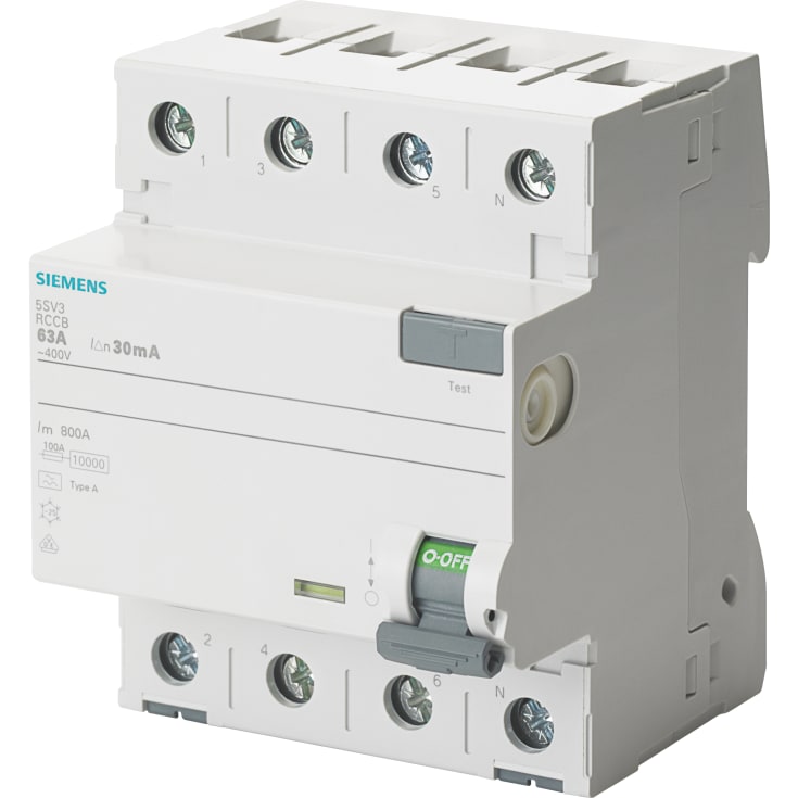 Siemens 5SV HPFI relæ A, 4P, 40A