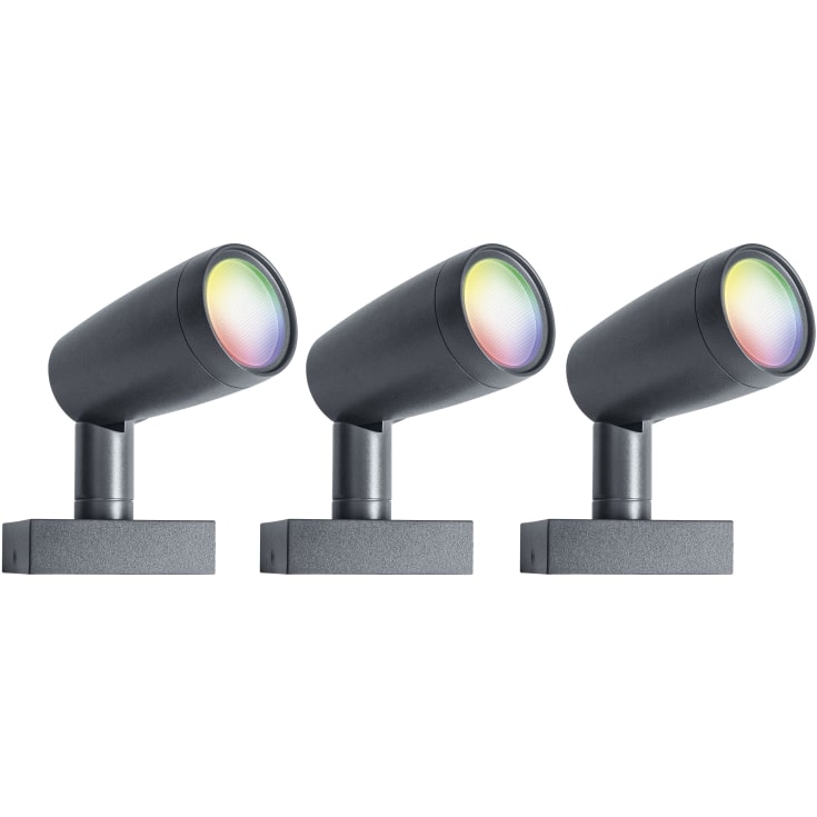 Ledvance Smart+ Spot LED havelampe, 5W, RGBW, wifi, 3-pak med strømforsyning