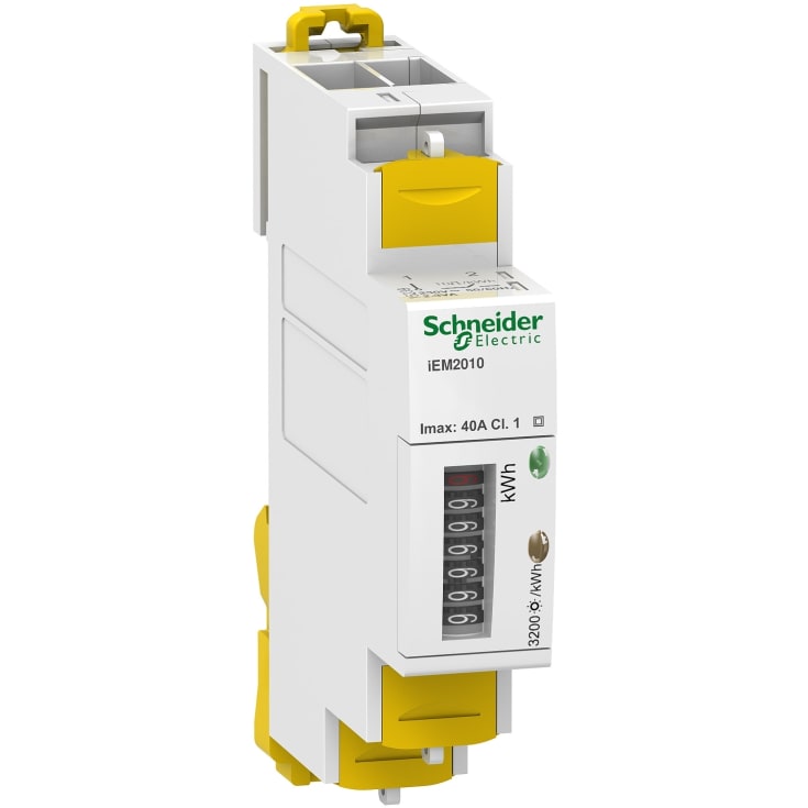 Schneider Acti9 kWh måler, tæller, puls, 230V, 40A