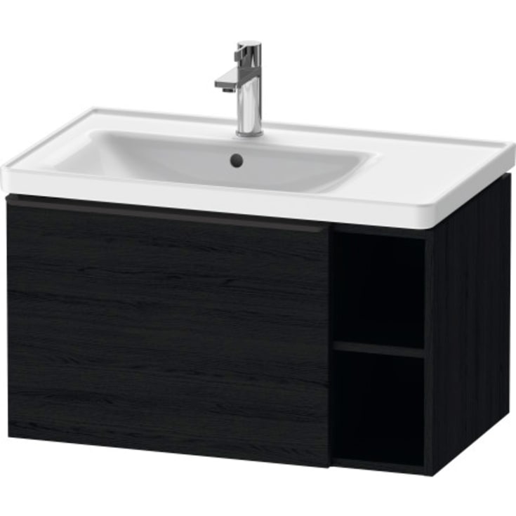 Duravit D-neo vaskeskab med hylde til højre 78,4 x 45,2 cm i black oak